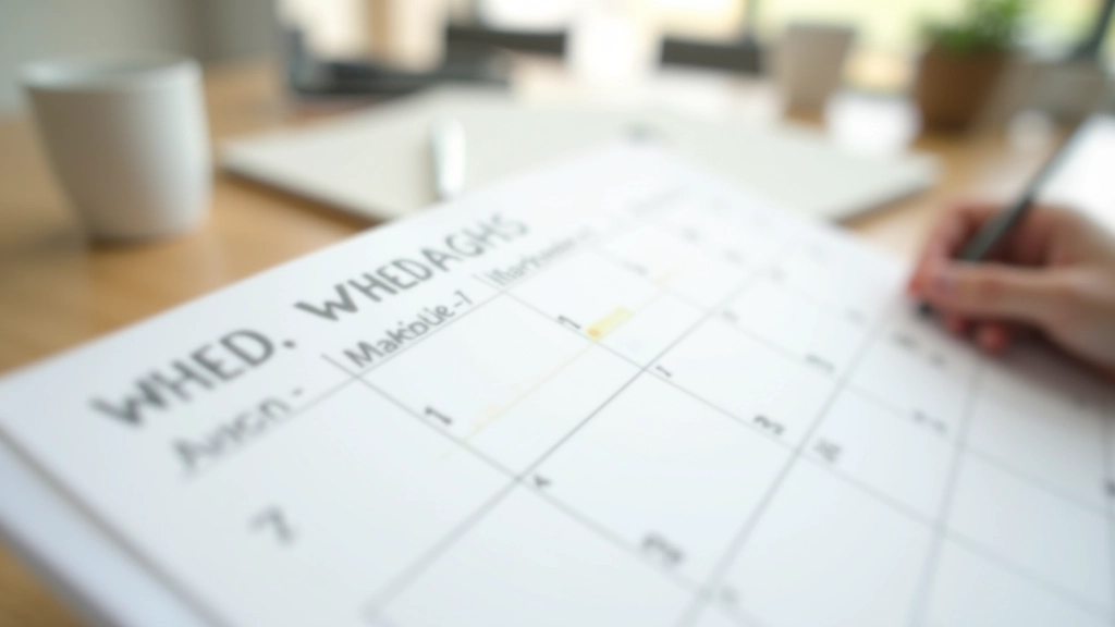 Kalender mit eingeplanten Pufferwochen und flexiblen Zeitblöcken für Unvorhergesehenes